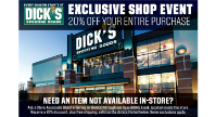 Dick's discount for Northwood (2/16 - 2/18)