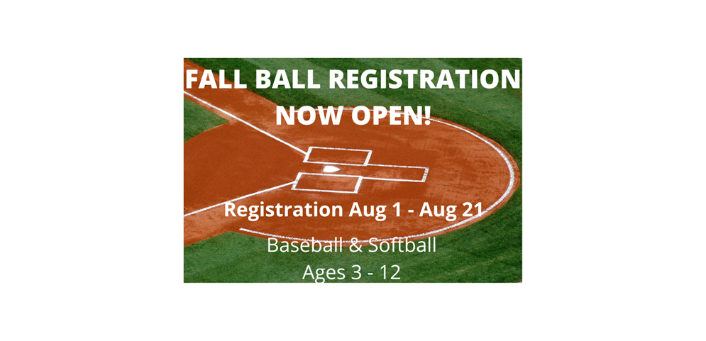 Register Now for Fall Baseball!
